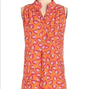 Modcloth Orange Strawberry Tunic, EUC